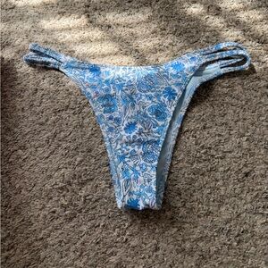 Hollister Blue Floral Bikini Bottom